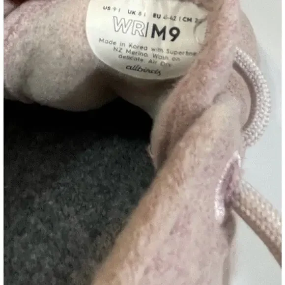 Allbirds Wool Runners Light Pink Men 9 Sneakers Running Shoes Trainers W 10.5? - Picture 3 of 12